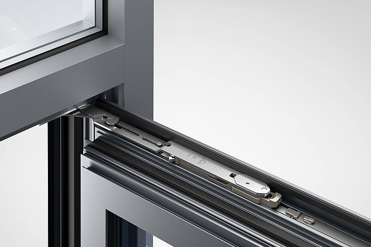 Axer 370 Roto AL Designo | Bandseite STS im Fenster