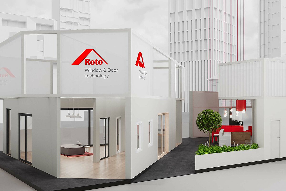 Roto trade fair stand at BAU 2025