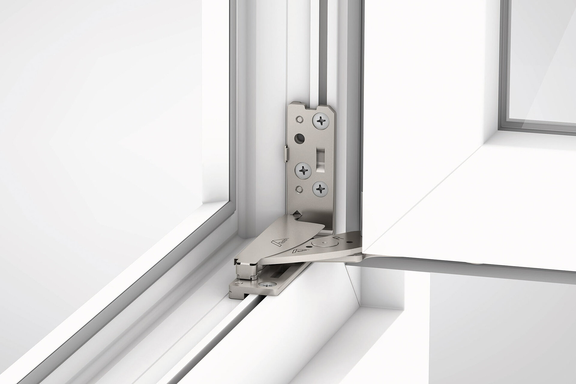 Roto NX hinge side Designo PVC