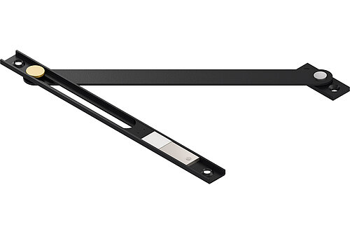 Concealed turn restrictor for aluminium doors