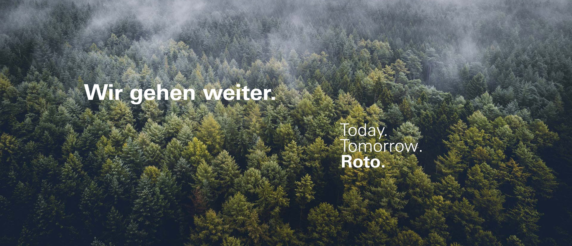 Roto-Nachhaltigkeitsbanner: Wir gehen weiter